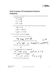 96 for 5 pounds Answer Find each rate and unit rate. . Unit 4 lesson 10 practice problems answer key